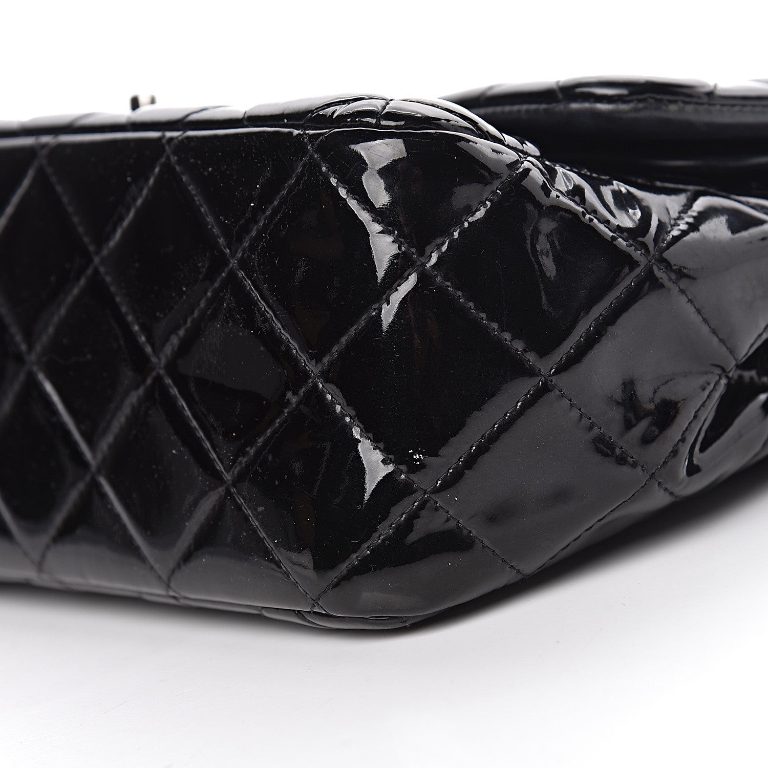 Chanel Patent Quilted Jumbo Double Flap Black 18 of 22