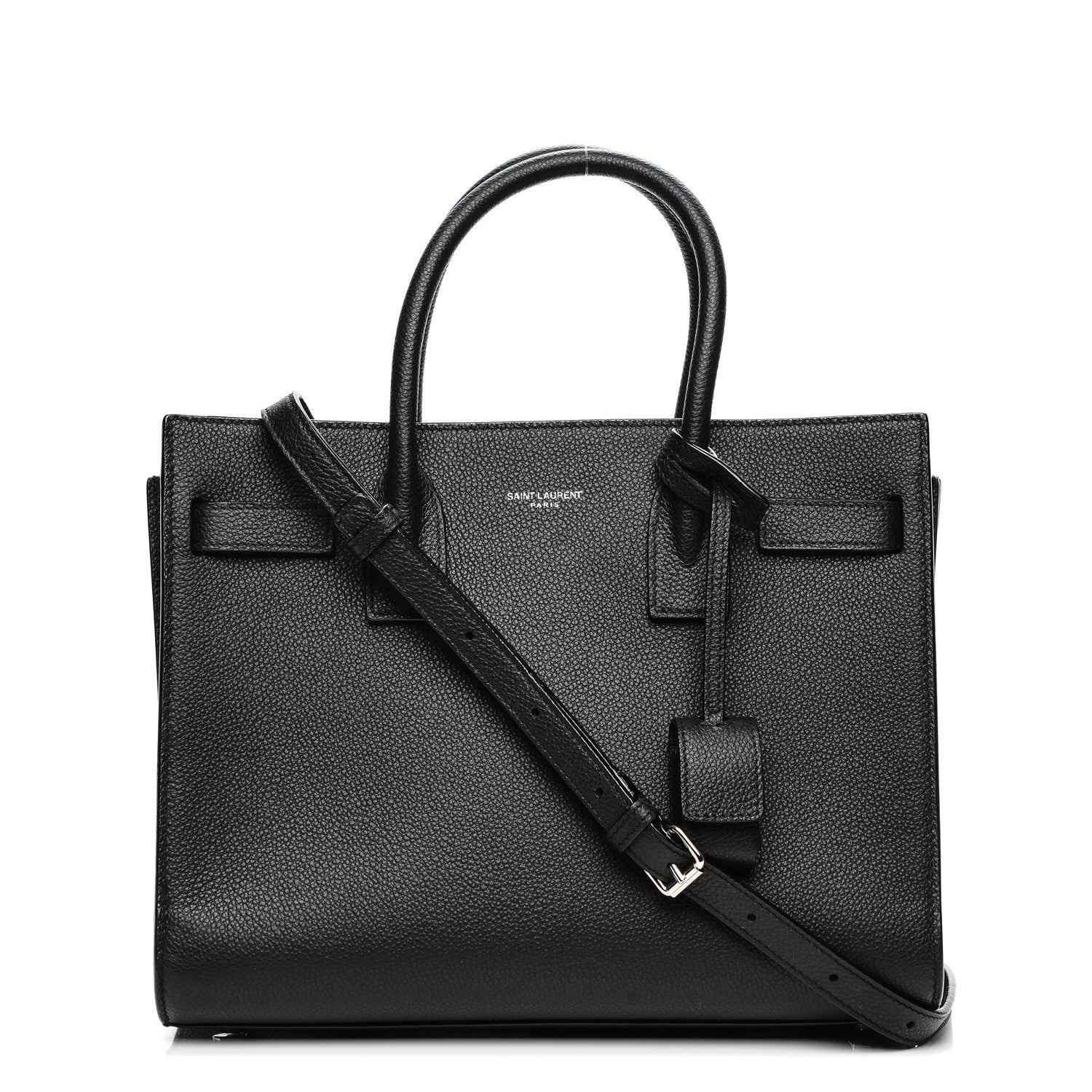 Saint Laurent Grained Calfskin Baby Sac De Jour Black 1 of 7