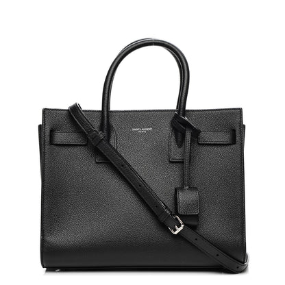 Saint Laurent Grained Calfskin Baby Sac De Jour Black 1 of 7