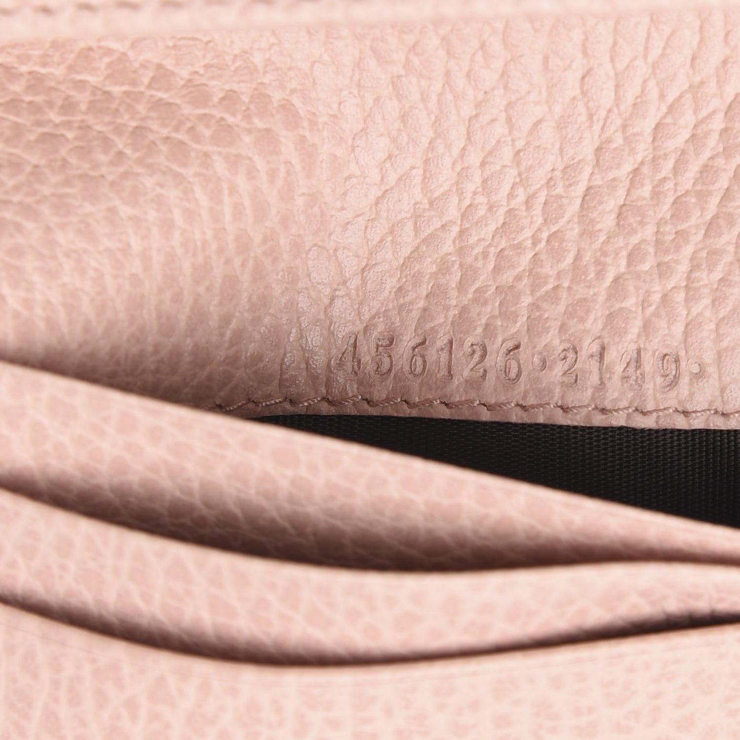 Dollar Calfskin GG Marmont Card Case Perfect Pink