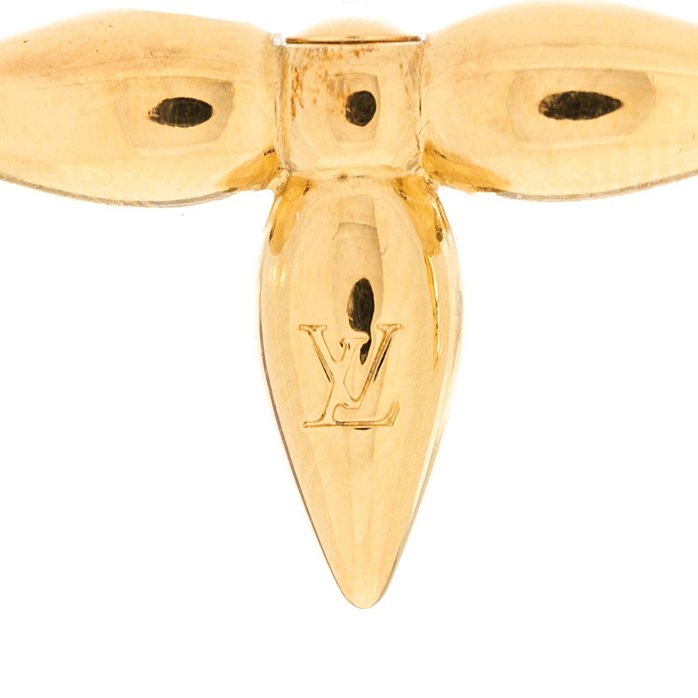 Louis Vuitton Pearl Louisette By Night Earrings Gold 4 of 4