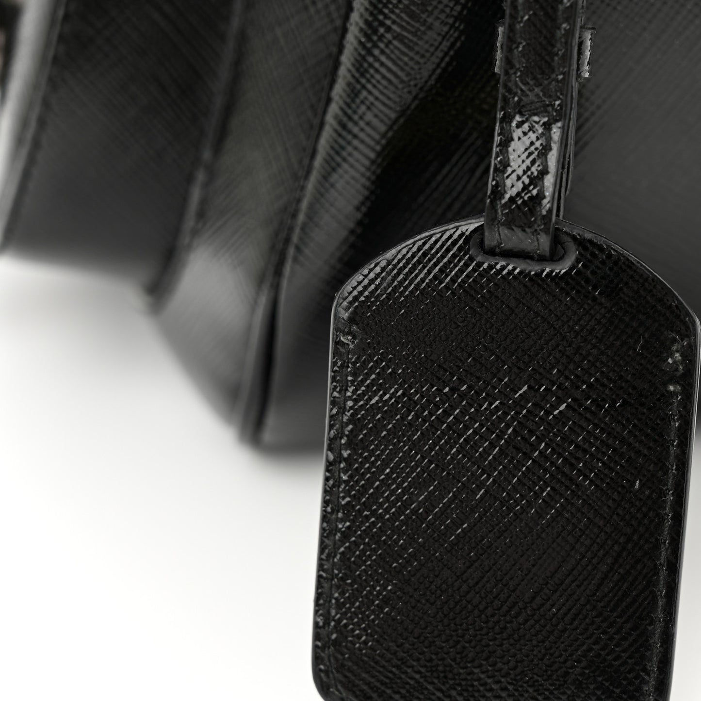 Saffiano Vernice Messenger Bag Black