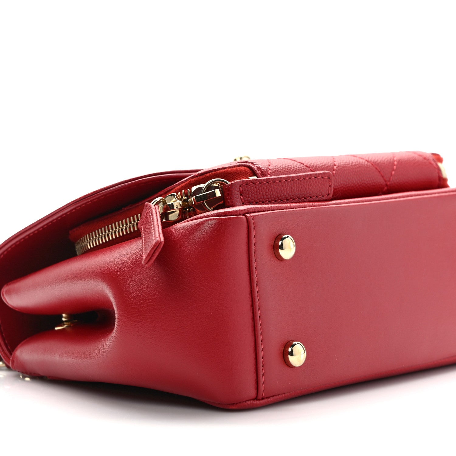 Chanel Caviar Quilted Small Business Affinity Flap Red 7 of 8