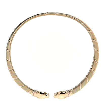 Cartier 18K Pink Yellow White Gold Panthere De Cartier Collar Necklace 1 of 10