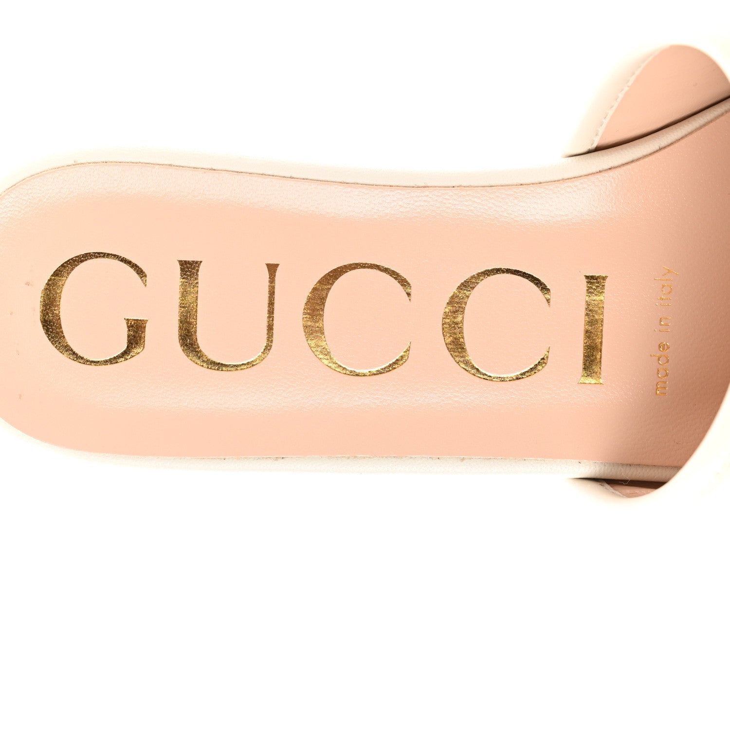 Gucci Nappa Matelasse Monoochrome GG Marmont Flat Slide Sandals 37.5 Mystic White 8 of 9