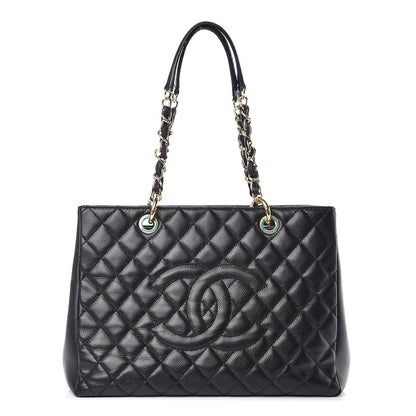 Chanel Caviar Quilted Grand Shopping Tote GST Black 1 of 9
