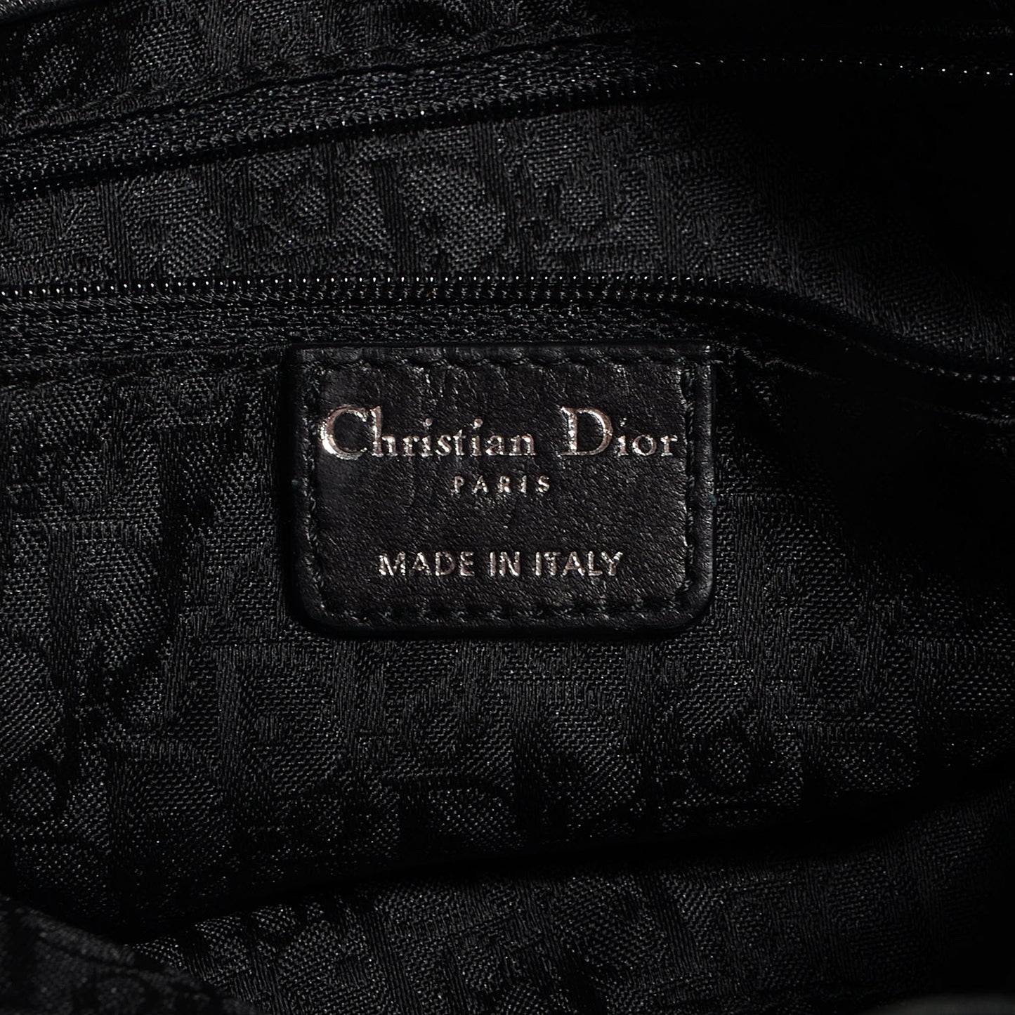 Nylon Cannage Drawstring Bag Black