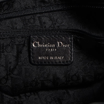 Christian Dior Nylon Cannage Drawstring Bag Black 6 of 7