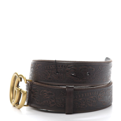 Gucci Calfskin Knurled Double G 40mm Belt 105 42 Testa di Moro 3 of 7