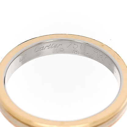 Cartier 18K Pink Yellow White Gold 2.5mm Vendome Louis Cartier Wedding Band Ring 48 4.5 4 of 5