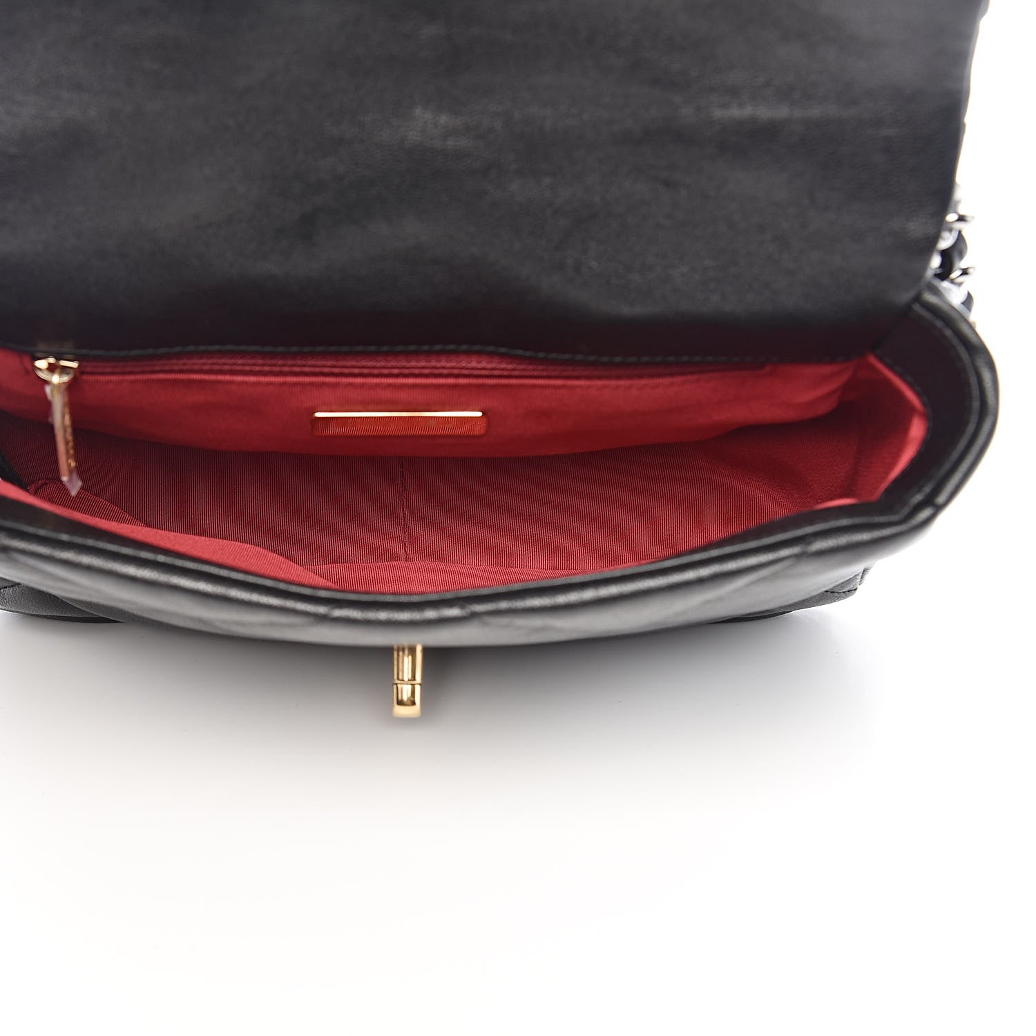 Chanel Goatskin Quilted Medium 19 Flap Black 5 of 12