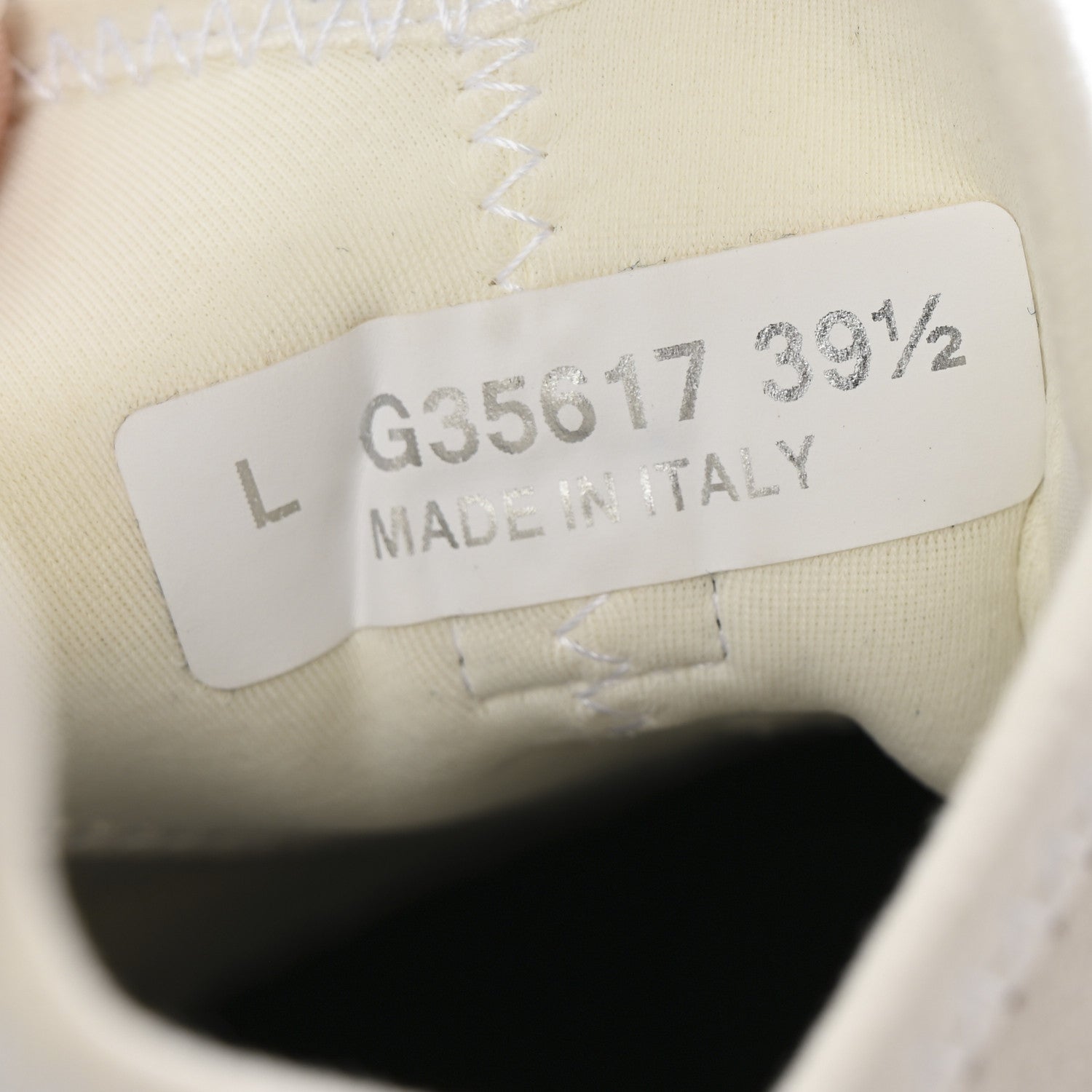 Chanel Velvet Calfskin Mixed Fibers CC Sneakers 39.5 Ivory Black 8 of 10