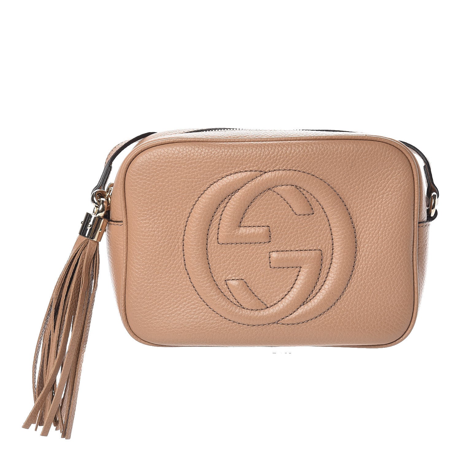 Gucci Pebbled Calfskin Small Soho Disco Bag Camelia 1 of 10