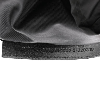 Balenciaga Nylon Allover Logo Backpack Black 6 of 11