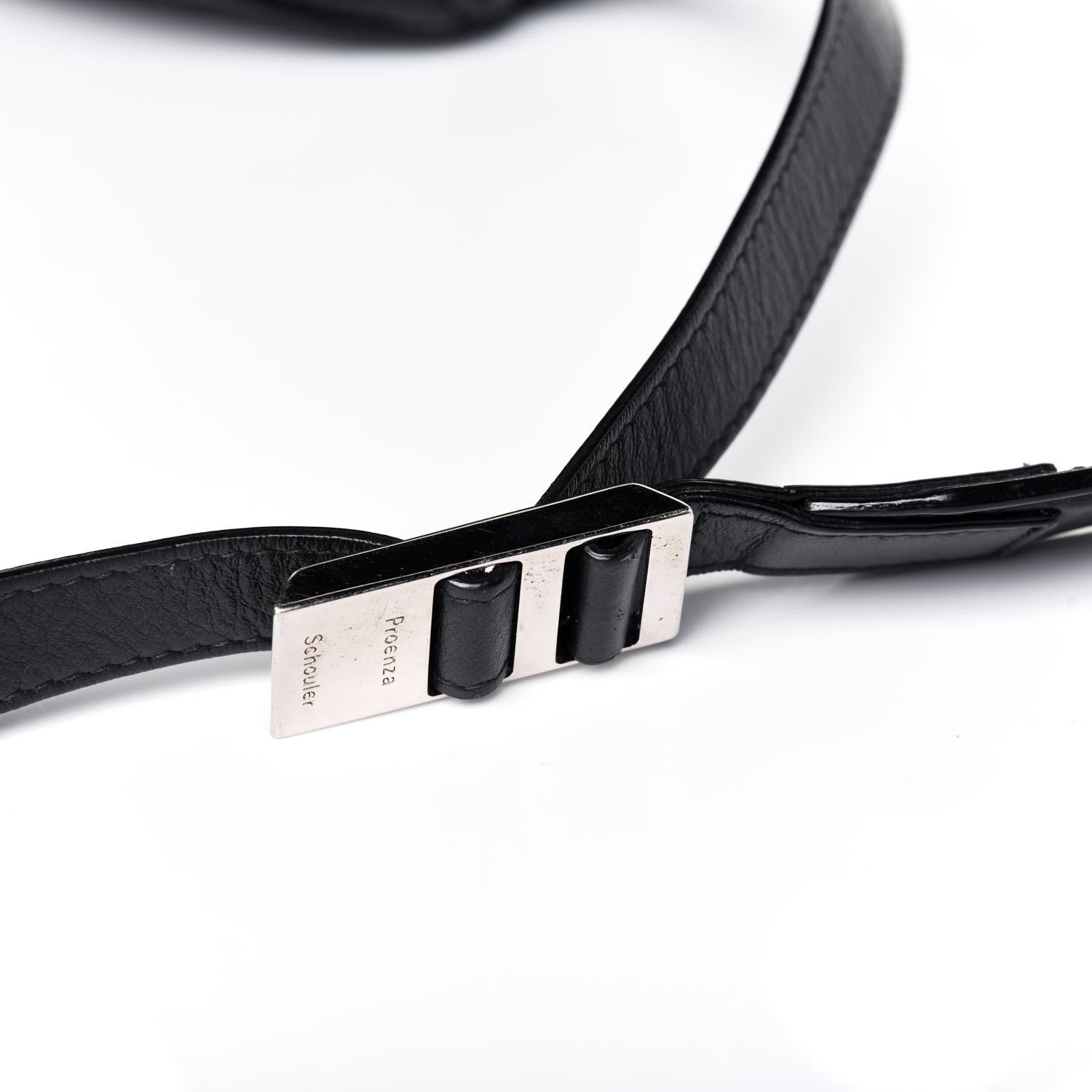 Proenza Schouler Pebbled Calfskin Small PS Courier Backpack Black 17 of 19