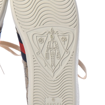 Gucci GG Supreme Monogram Womens Ace Low-Top Sneaker 38 Beige 8 of 11