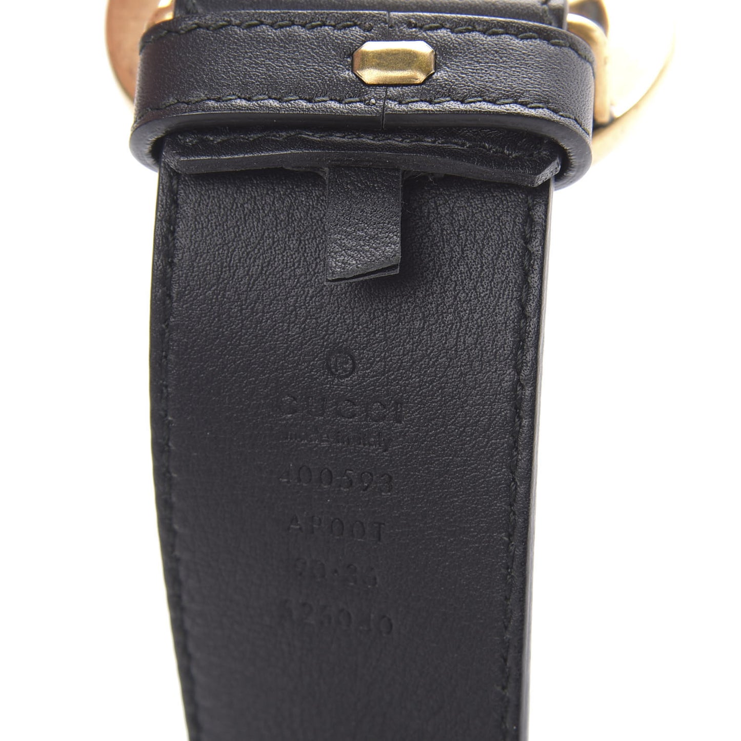 Calfskin Double G 40mm Belt 90 36 Black