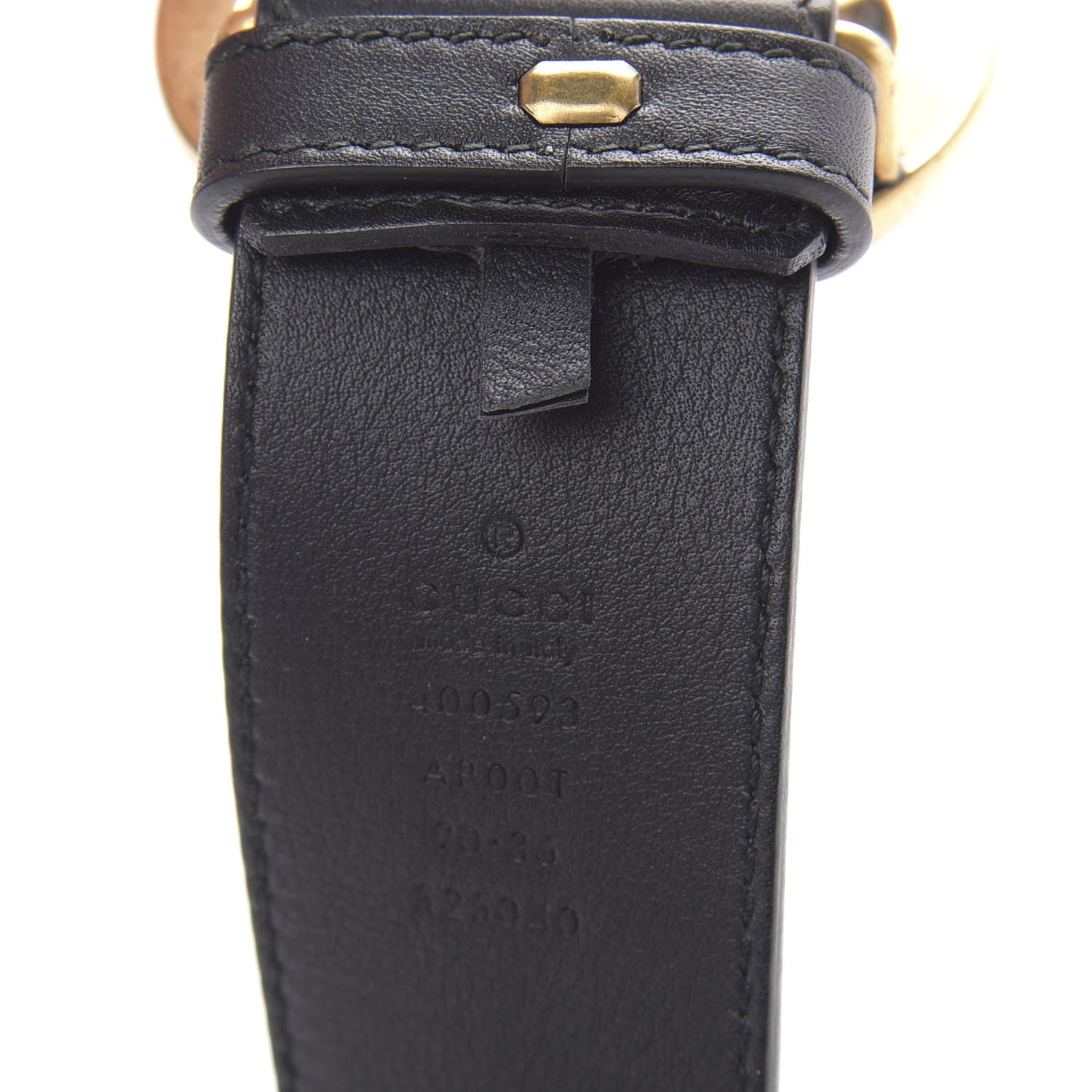 Gucci Calfskin Double G 40mm Belt 90 36 Black 6 of 8