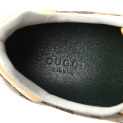 Gucci Monogram Web Sneakers 38 Yellow 6 of 11