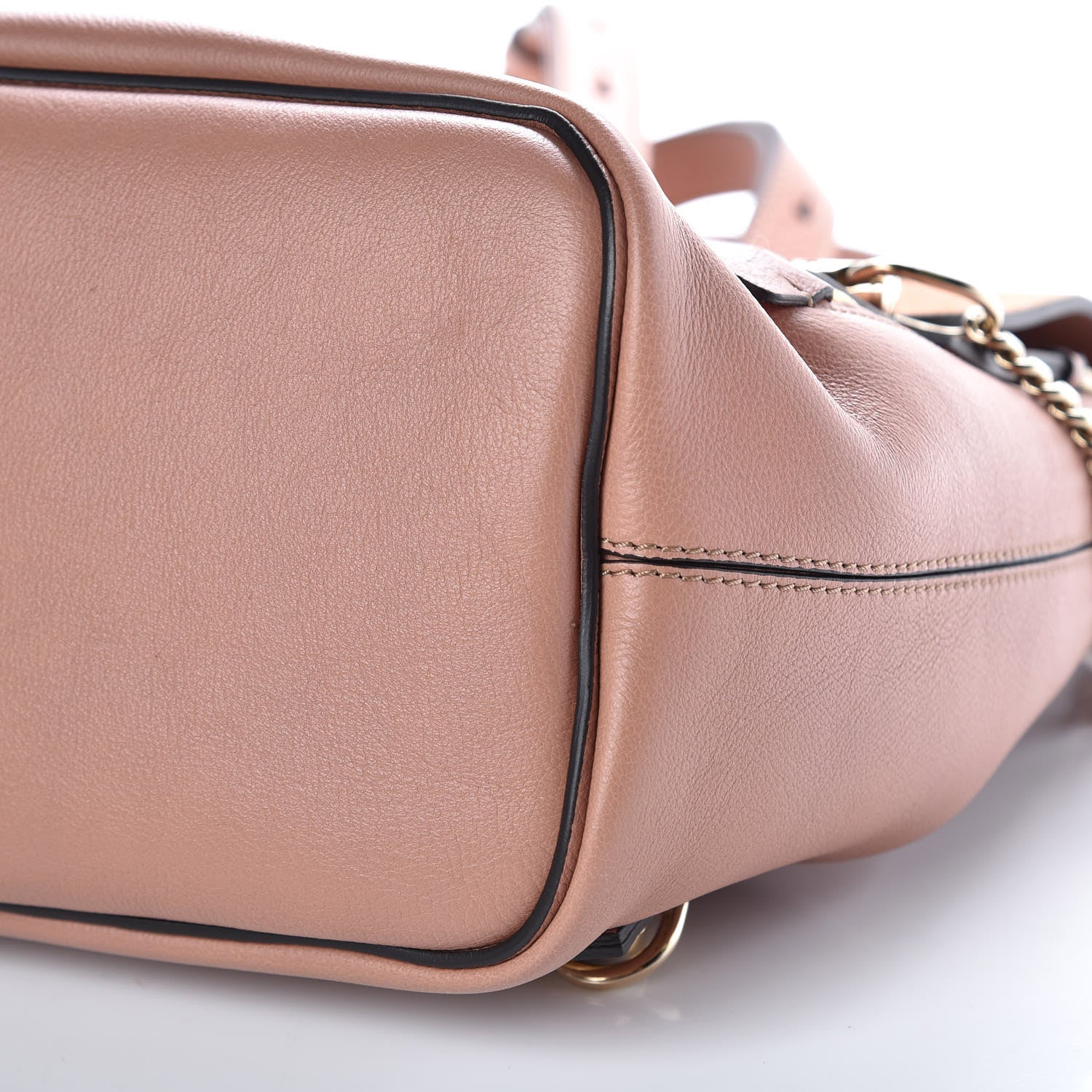 Chloe Suede Calfskin Small Faye Backpack Nougat 9 of 9