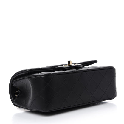 Chanel Lambskin Quilted Mini Rectangular Flap Black 4 of 10