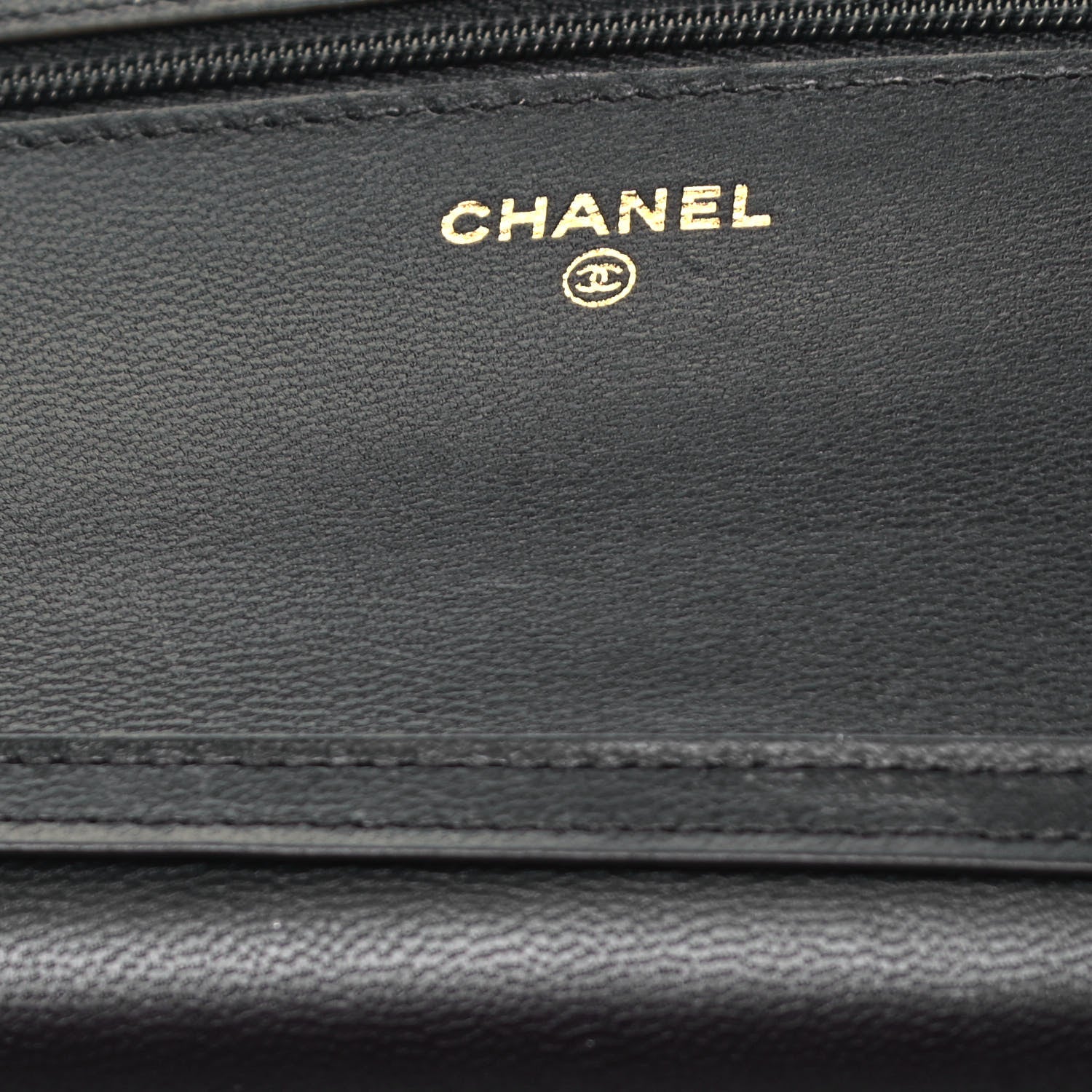 Chanel Goatskin Quilted Quilted Like A Wallet Wallet On Chain WOC Black 4 of 7