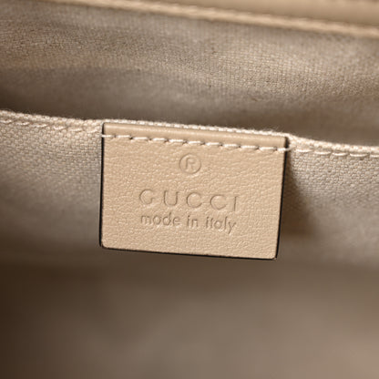 Gucci Wonka Grain Calfskin Small Diana Tote Bag Oatmeal Vintage Green 6 of 10