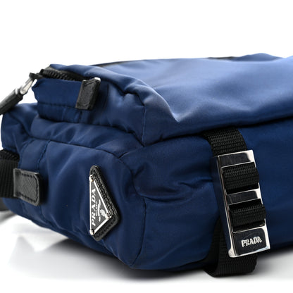 Prada Tessuto Nylon Montagna Messenger Bag  Blue Black 9 of 10