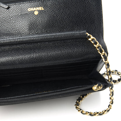 Chanel Caviar Quilted Wallet On Chain WOC Black 5 of 13