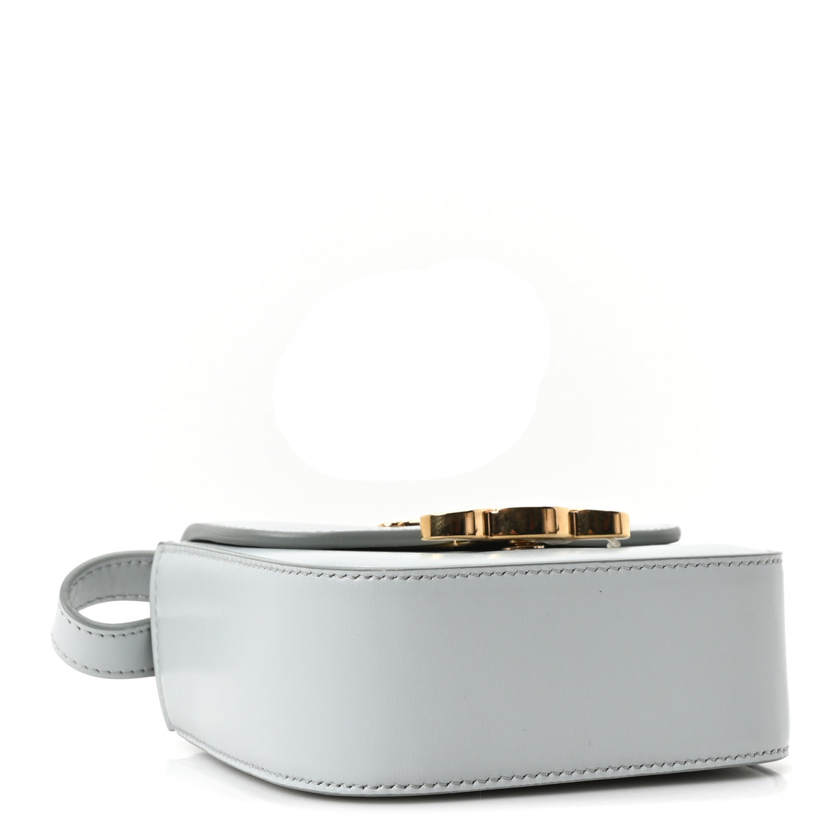 Celine Shiny Calfskin Mini Triomphe Ice Blue 3 of 10