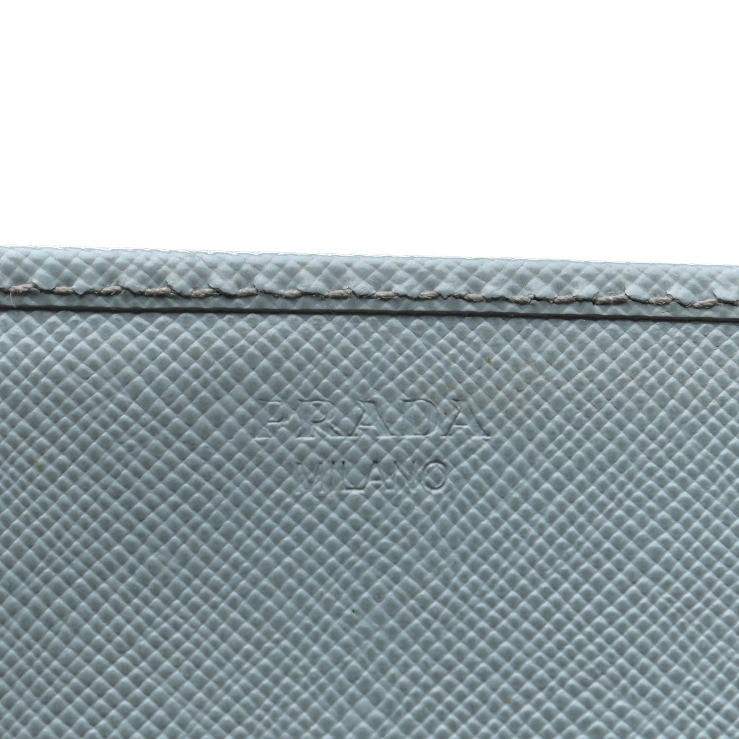 Prada Saffiano Metal Continental Flap Wallet Lago 7 of 13
