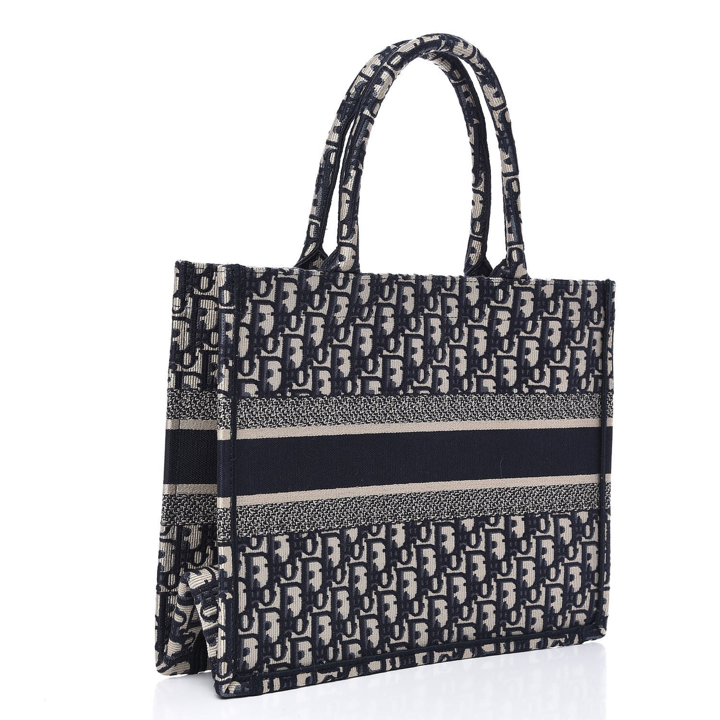 Oblique Medium Book Tote Blue Multicolor