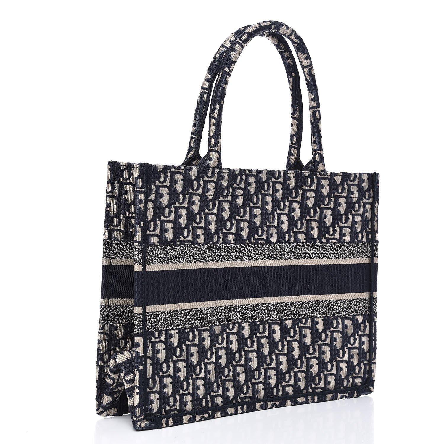 Christian Dior Oblique Medium Book Tote Blue Multicolor 3 of 11