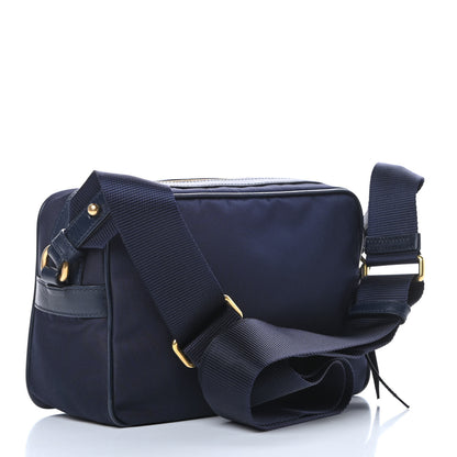 Prada Tessuto Nylon Soft Calf Camera Bag Baltico 3 of 11