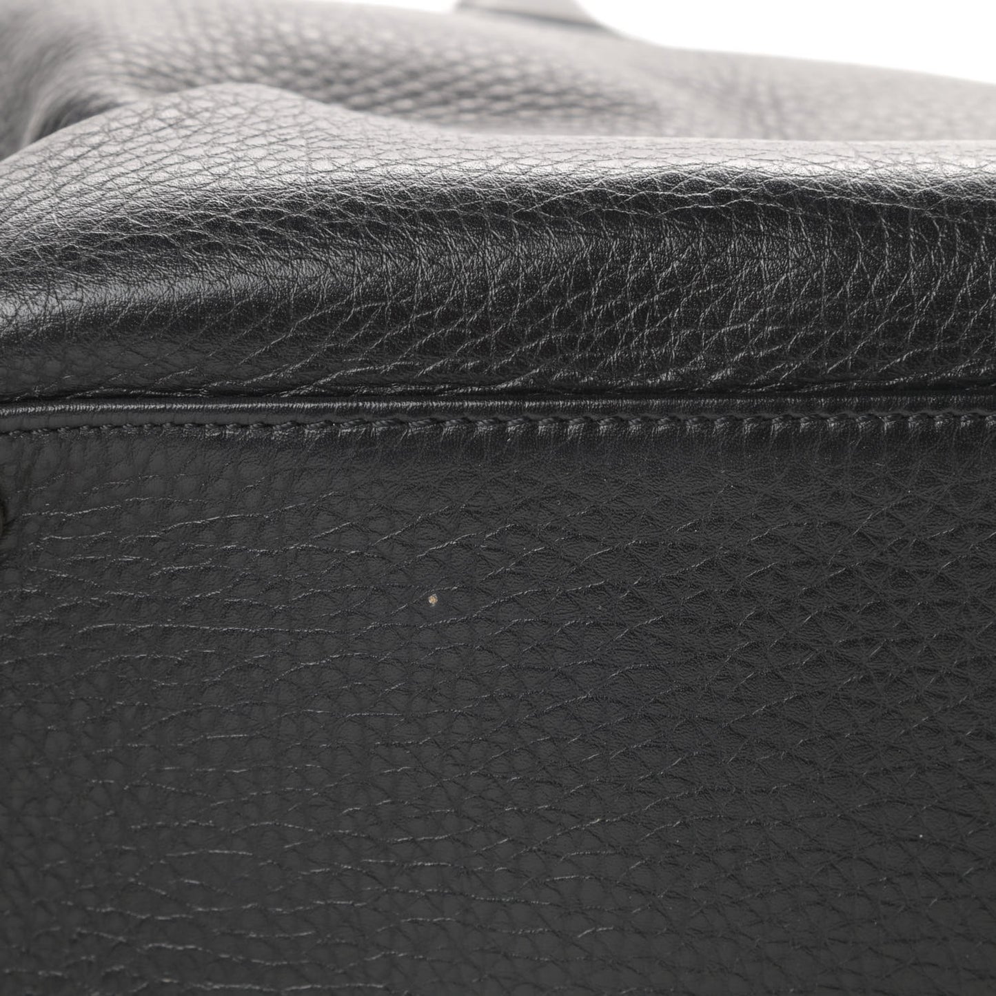 Calfskin Cerf Executive Shopper Tote Black