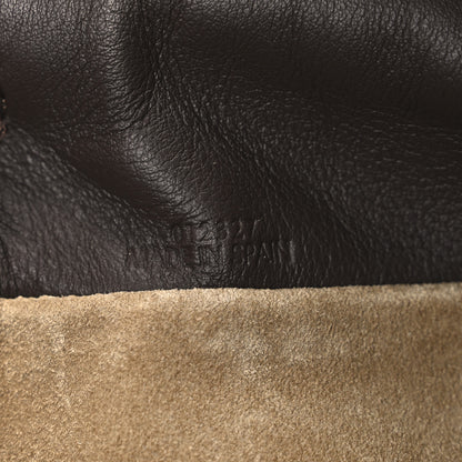 Loewe Calfskin Mini Flamenco Knot Clutch Chocolate 6 of 9