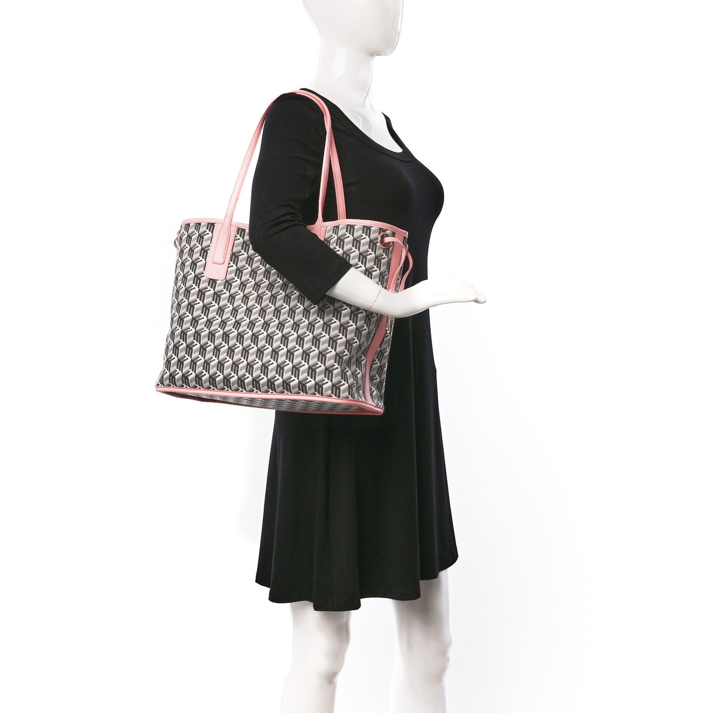 Visetos Medium Liz Reversible Shopper Tote Blossom Pink