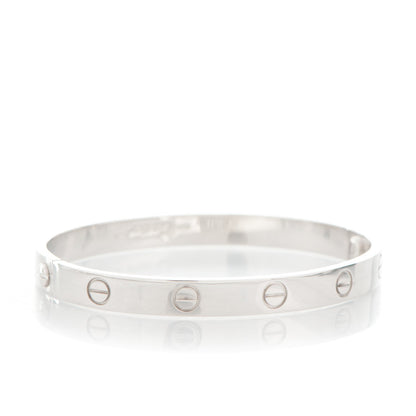 Cartier 18K White Gold LOVE Bracelet 17 3 of 6