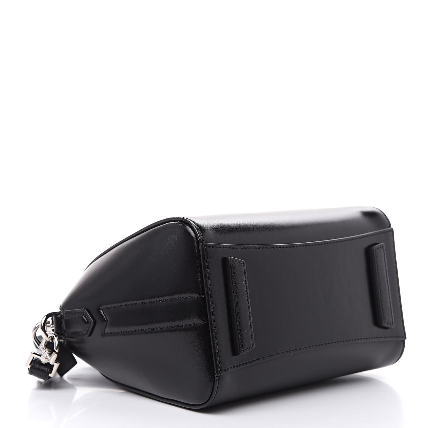 Shiny Lord Calfskin Mini Antigona Black