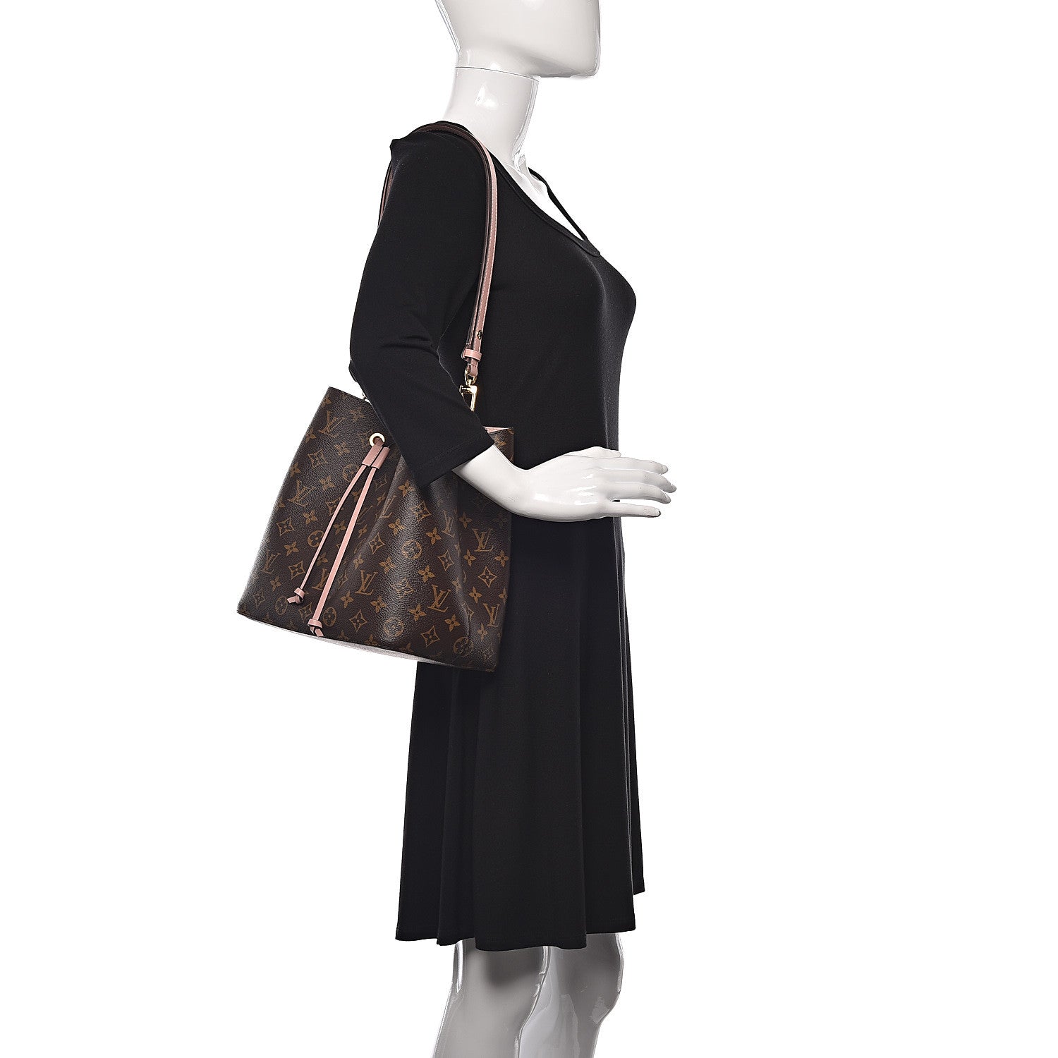 Louis Vuitton Monogram Neonoe MM Rose Poudre 2 of 9