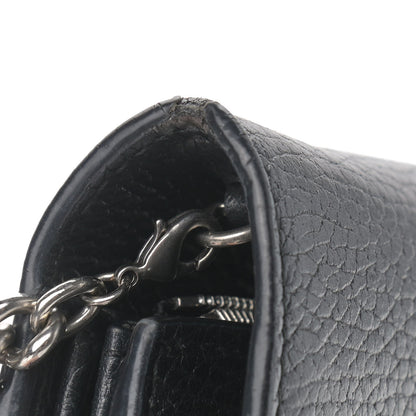 Gucci Calfskin Mini Dionysus Chain Wallet Black 13 of 14
