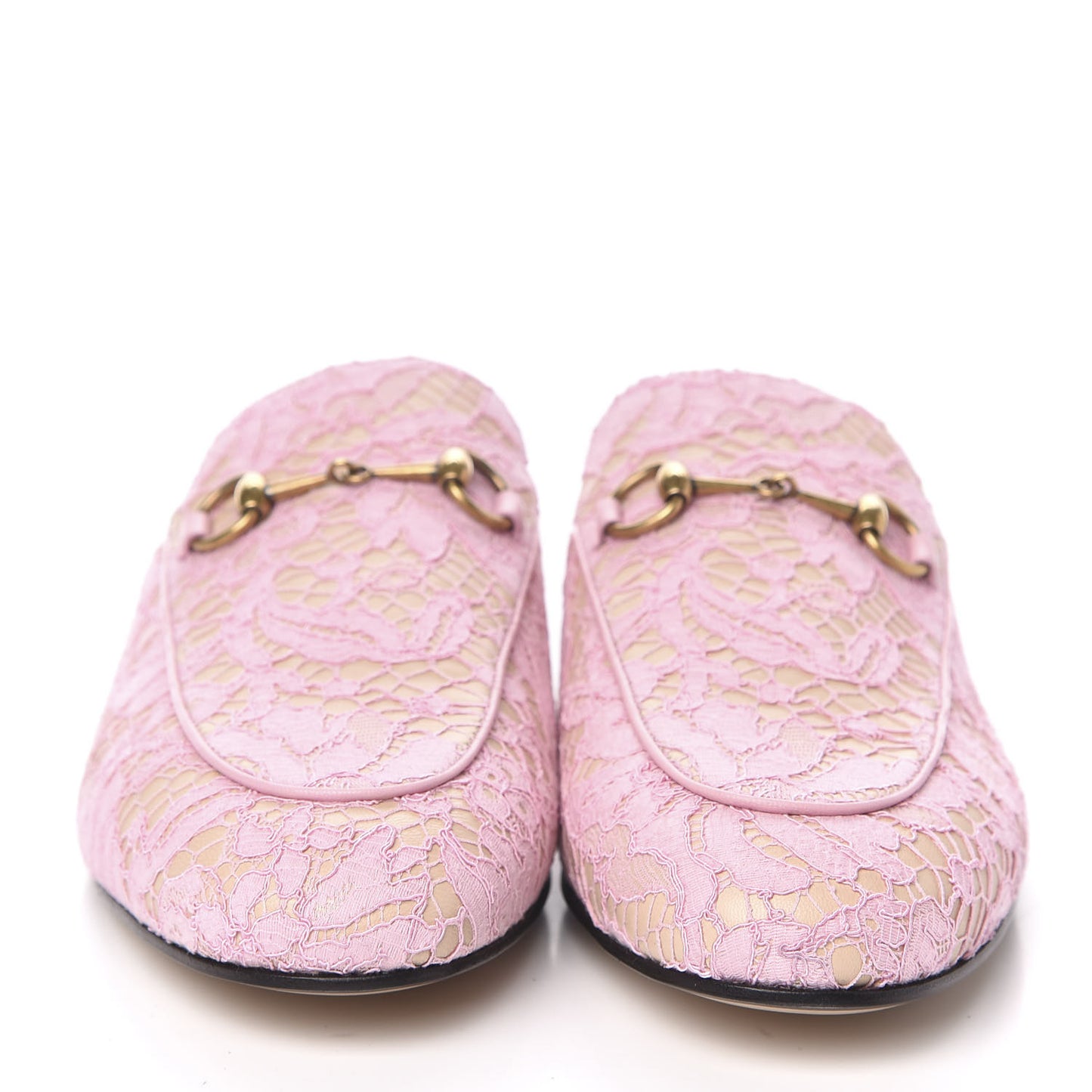Lace Malaga Kid Womens Princetown Slippers 39 Sugar Pink Skin Rose