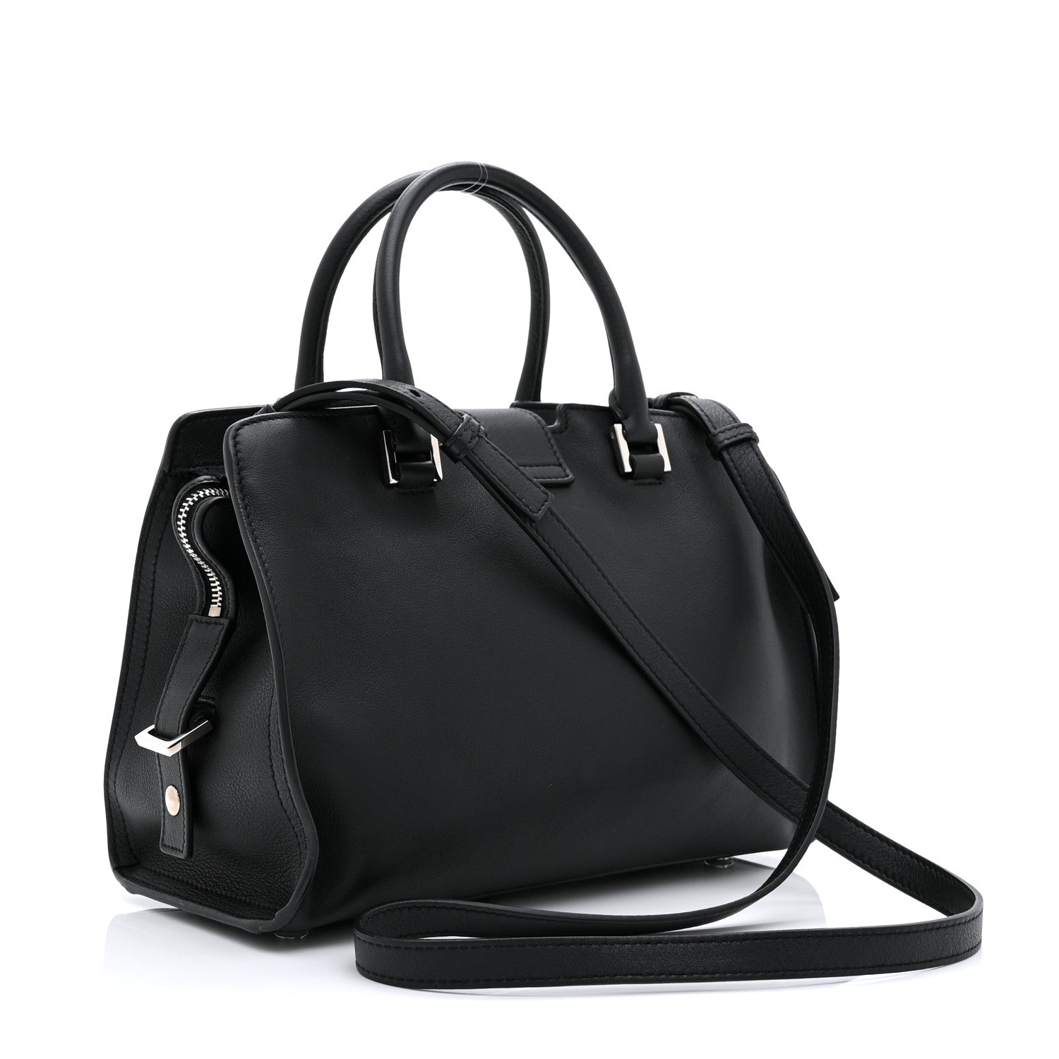 Saint Laurent Calfskin Monogram Baby Downtown Cabas Black 3 of 10