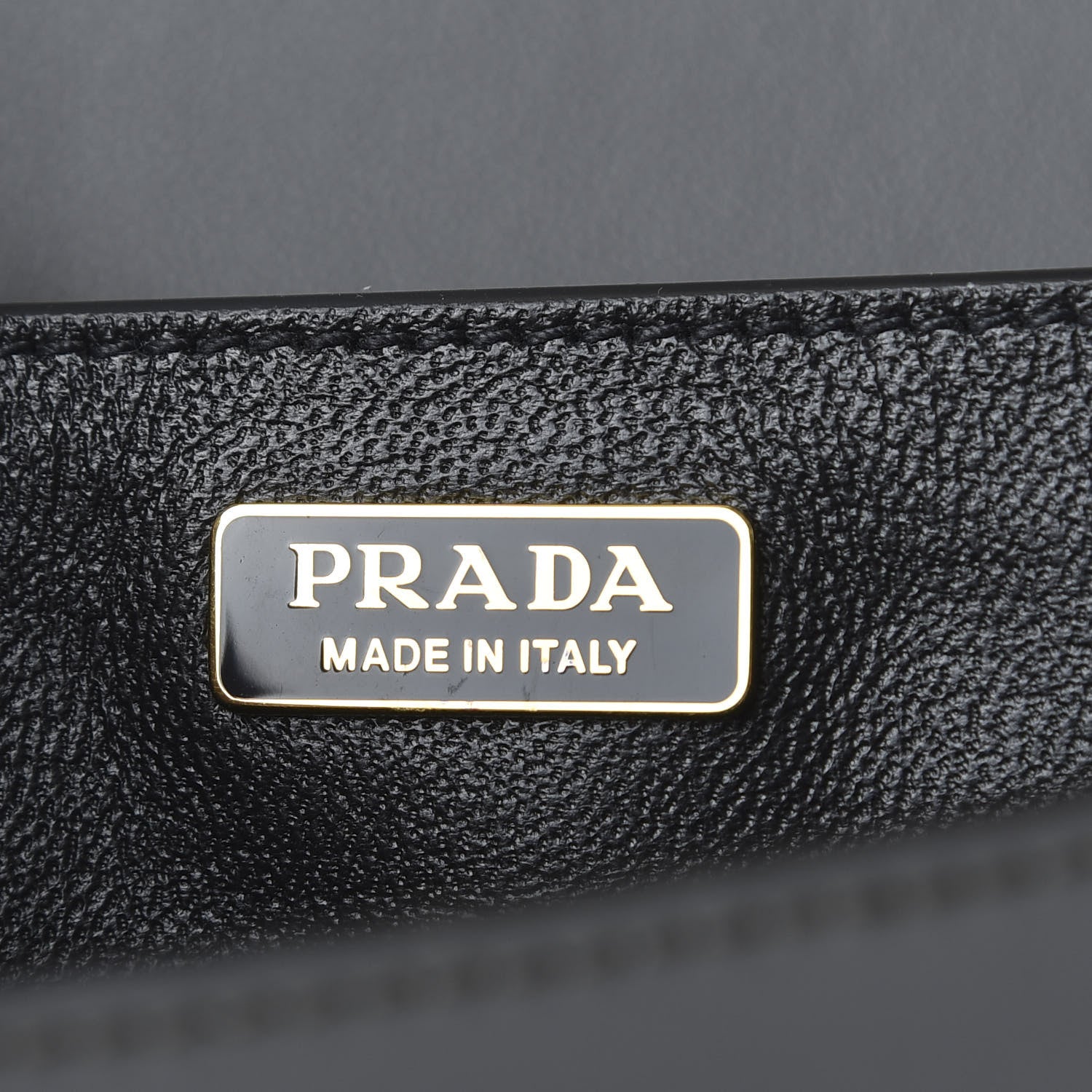 Prada City Calfskin Saffiano Cahier Bag Mercurio Black 8 of 9