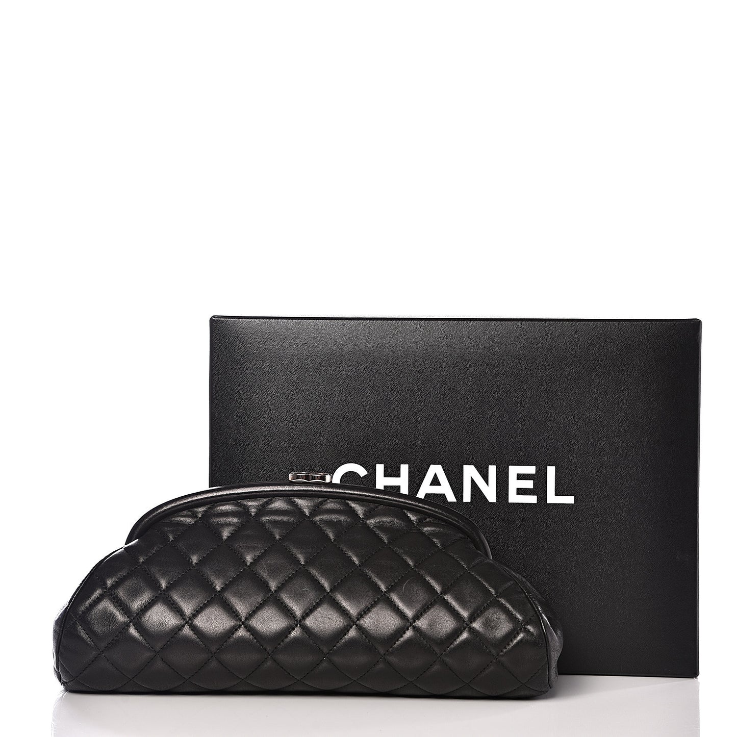 Lambskin Quilted Timeless Clutch Black