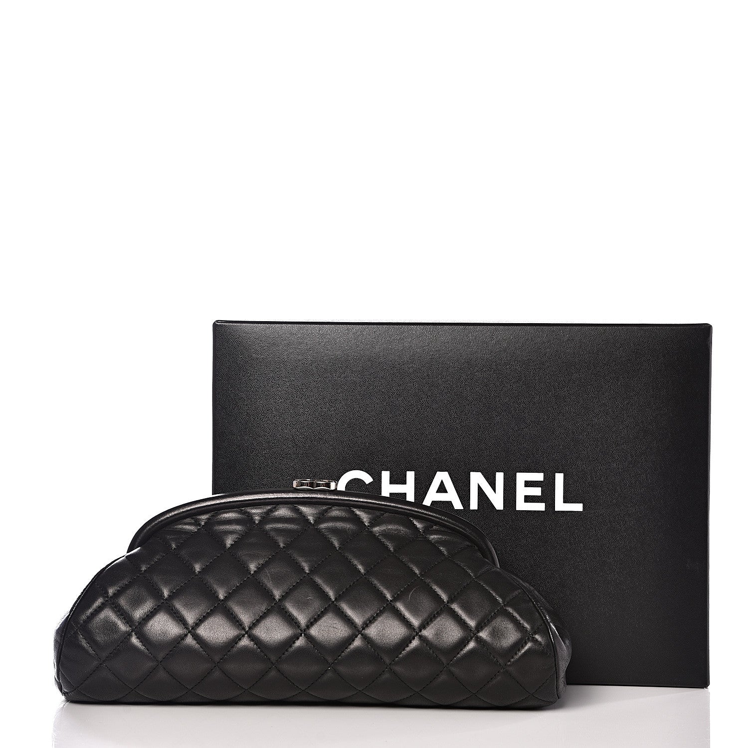 Chanel Lambskin Quilted Timeless Clutch Black 12 of 12