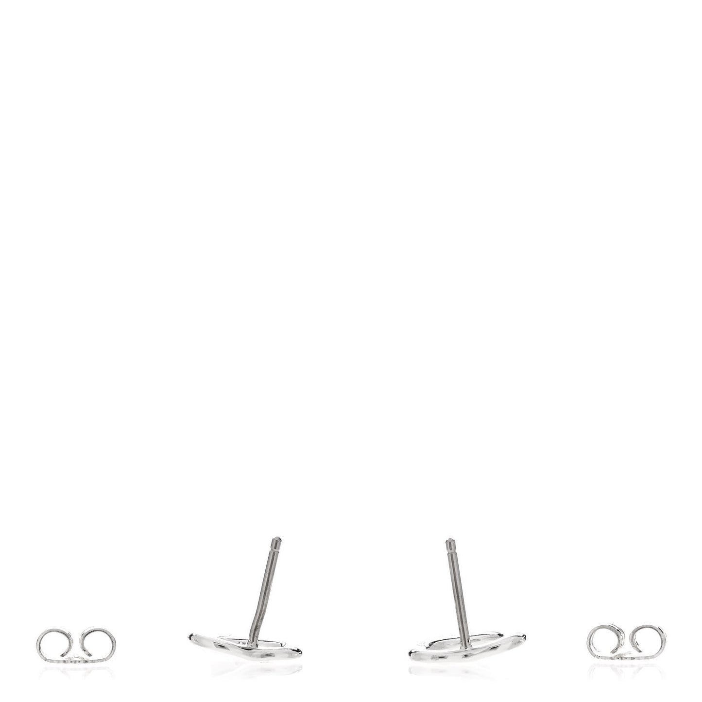 Sterling Silver 11mm Elsa Peretti Open Heart Earrings