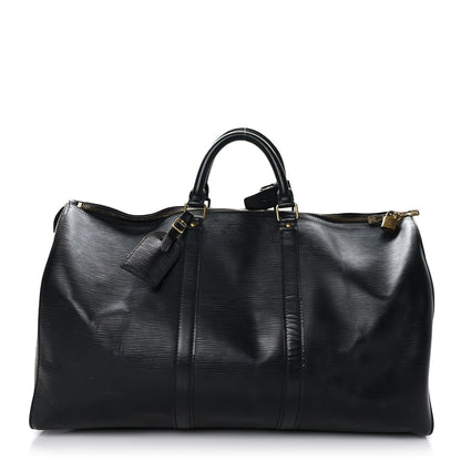 Louis Vuitton Epi Keepall 50 Black 1 of 10