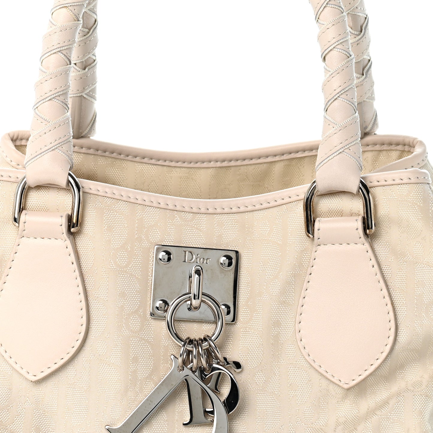 Nylon Monogram Small Lovely Tote White