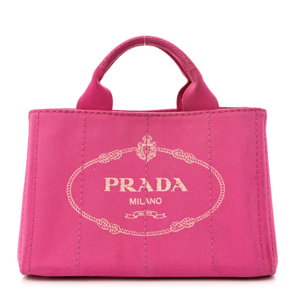 Prada Canapa Small Logo Tote Fuxia 1 of 13